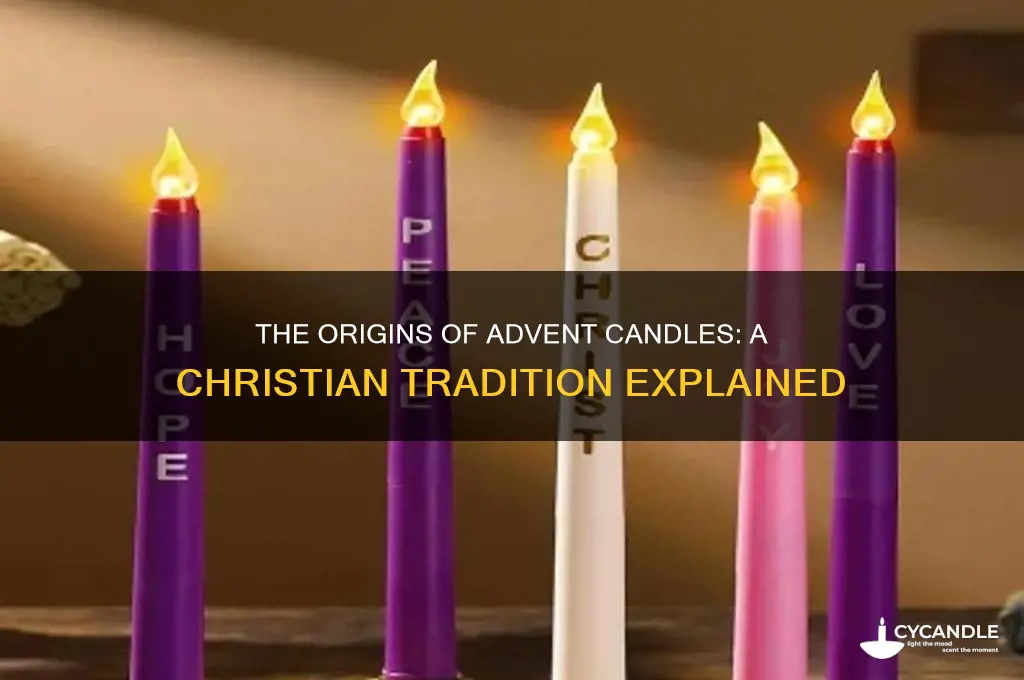 what religion does the advent candles come from