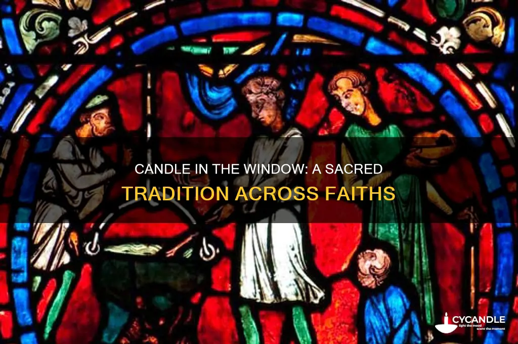 what religion is putiing a candle in the window