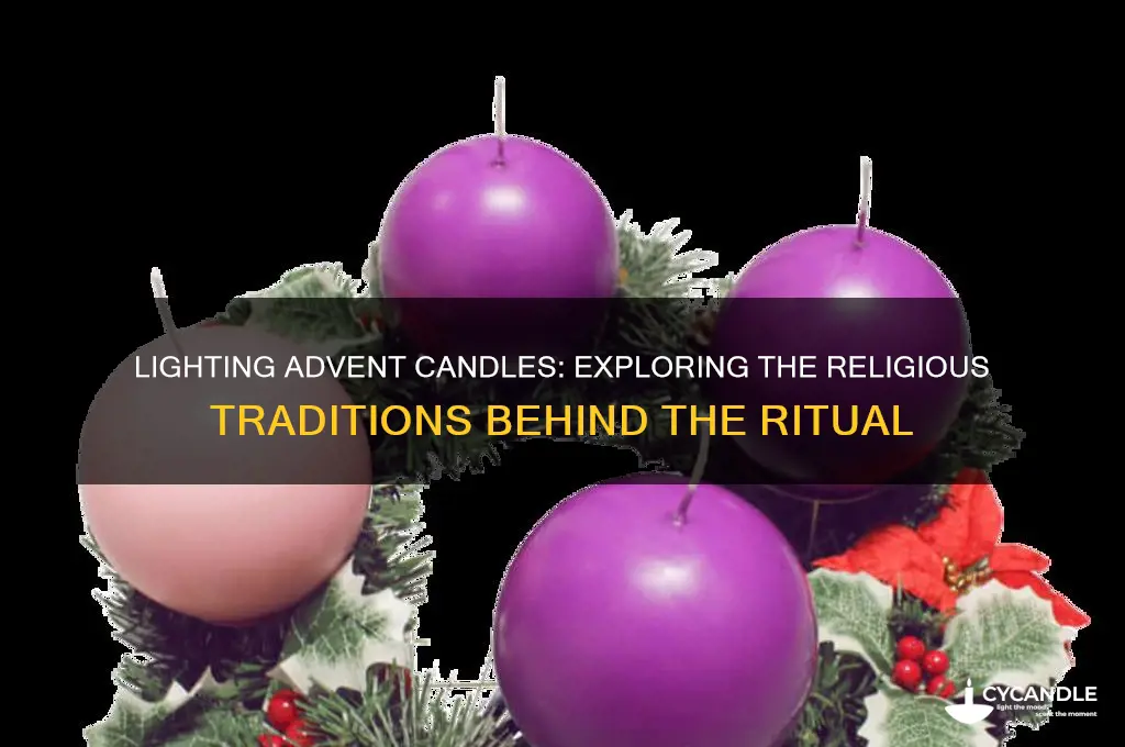 what religion lights advent candles