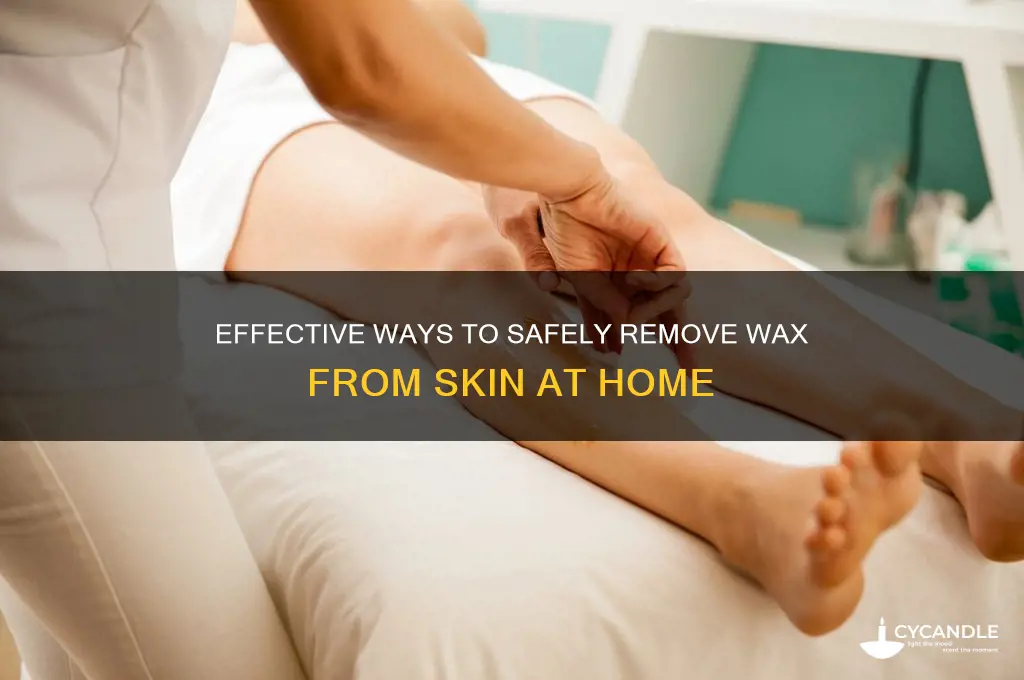 what remove wax from skin