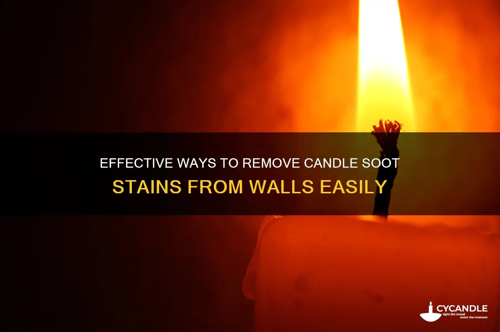 what removes candle soot from walls