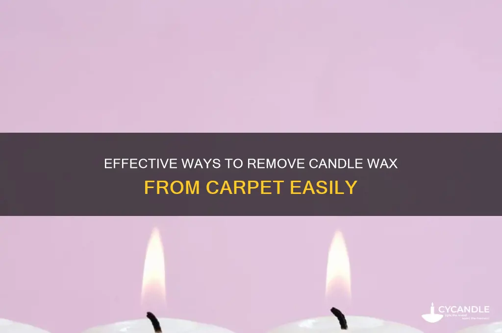 what removes candle wax from carpet