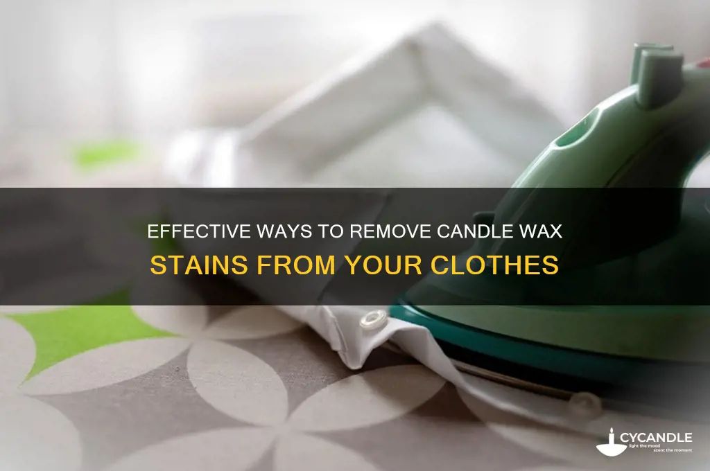 what removes candle wax from clothes