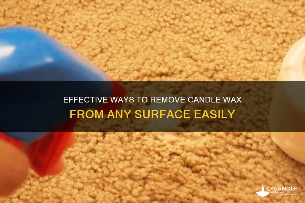 what removes candle wax