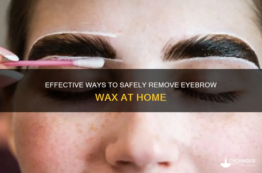 what removes eyebrow wax