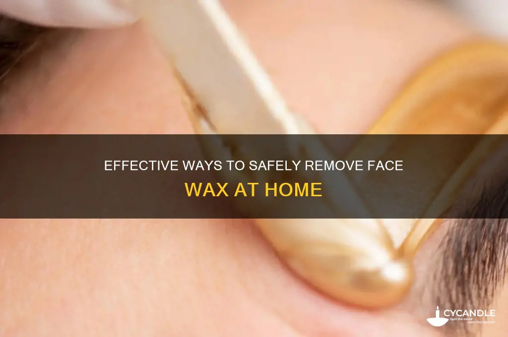 what removes face wax