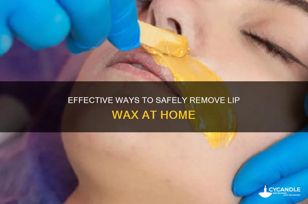 what removes lip wax