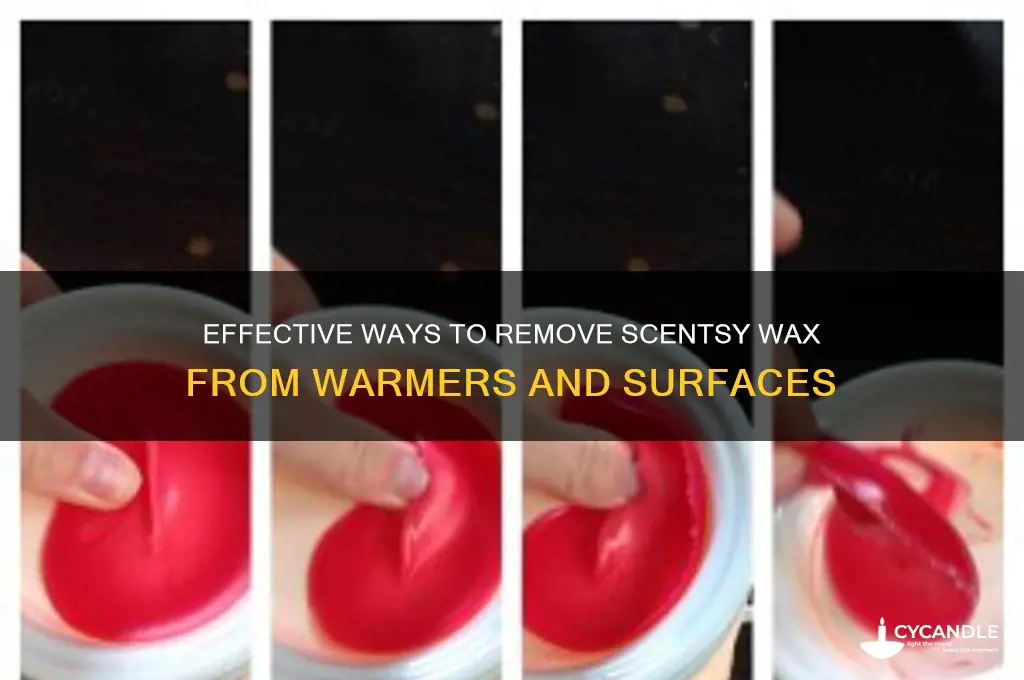 what removes scentsy wax