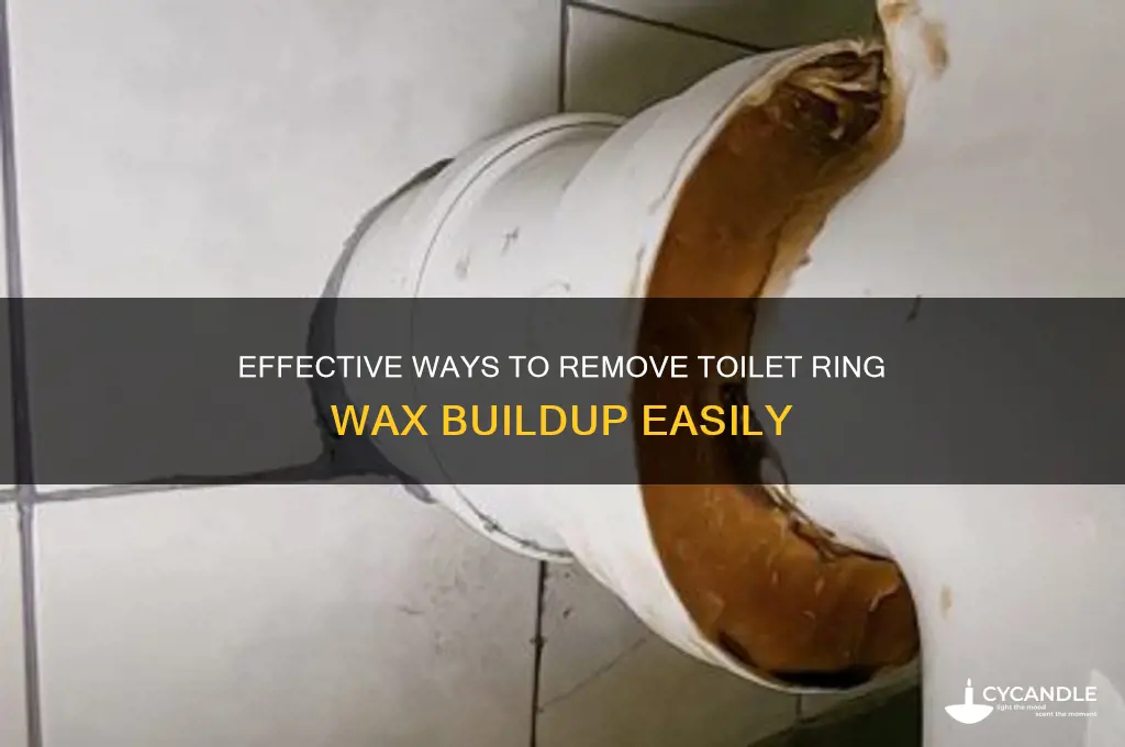 what removes toilet ring wax