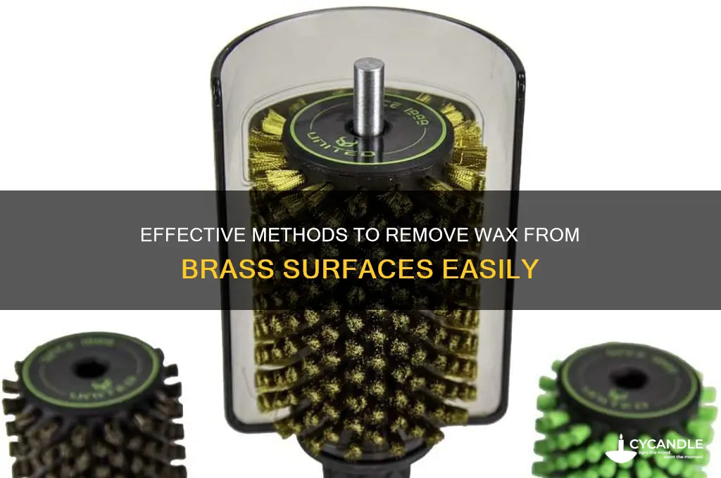 what removes wax from brass
