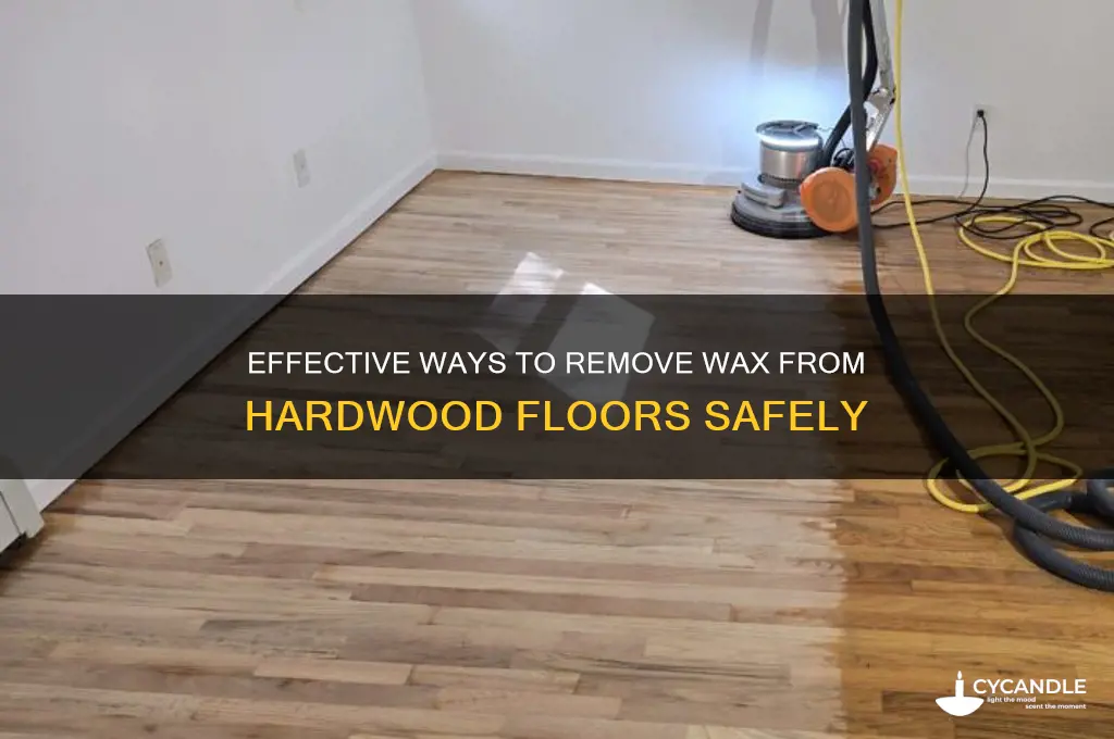 what removes wax from hardwood floors