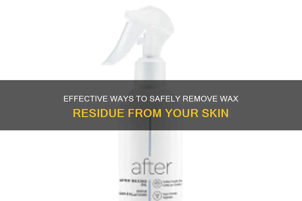 what removes wax from skin