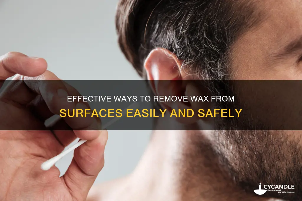 what removes wax from surfaces