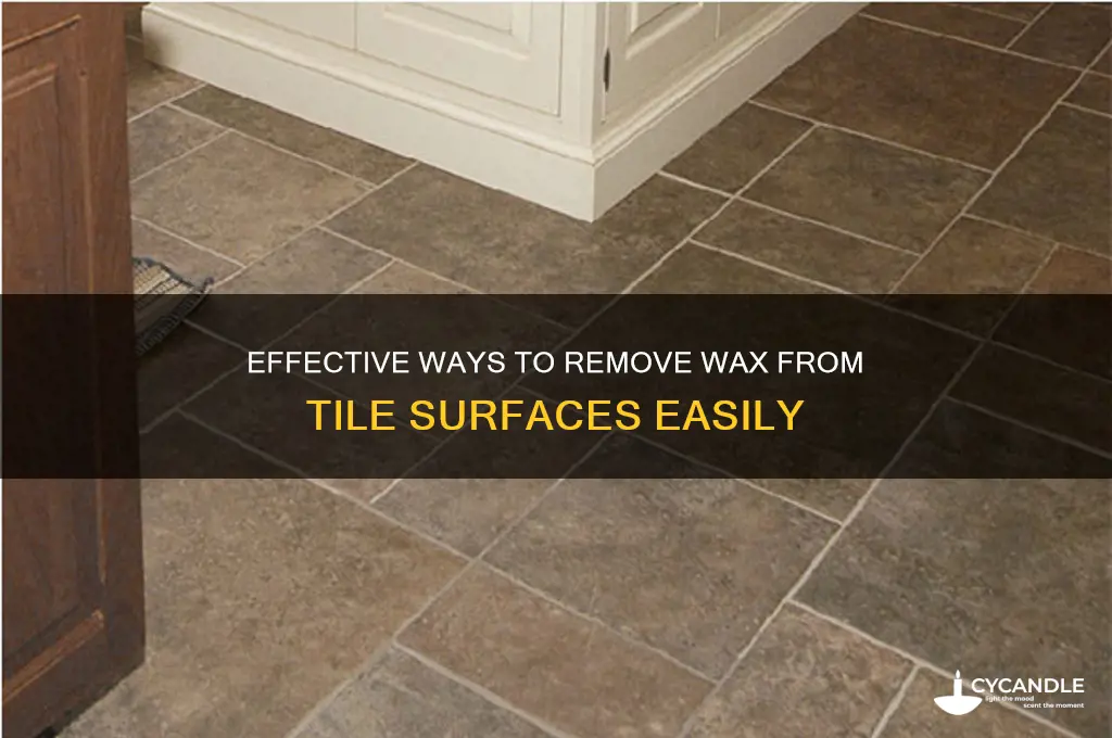 what removes wax from tile