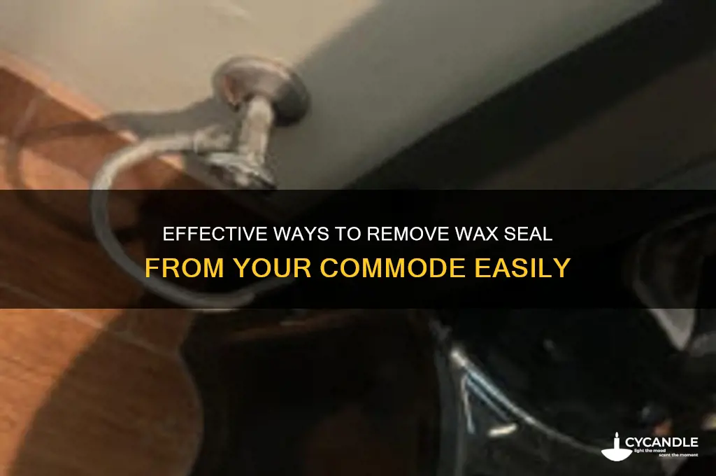 what removes wax seal from commode