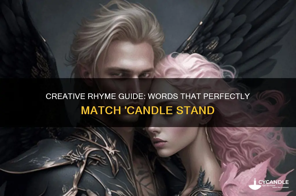 what rhymes with candle stand