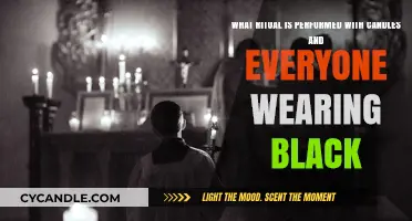 Mysterious Candlelit Ritual: Black-Clad Participants and Their Sacred Ceremony