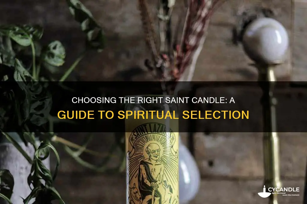 what saint candle do i buy