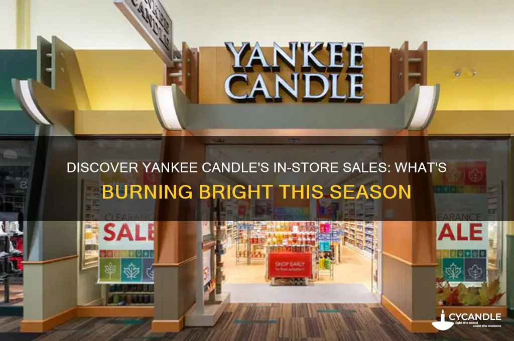 what sales are in store yankee candle