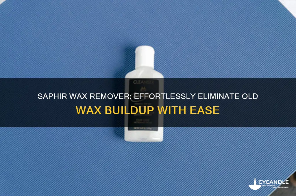 what saphir product removes old wax