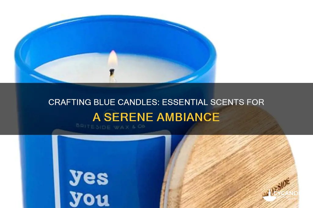 what scents make a blue candle