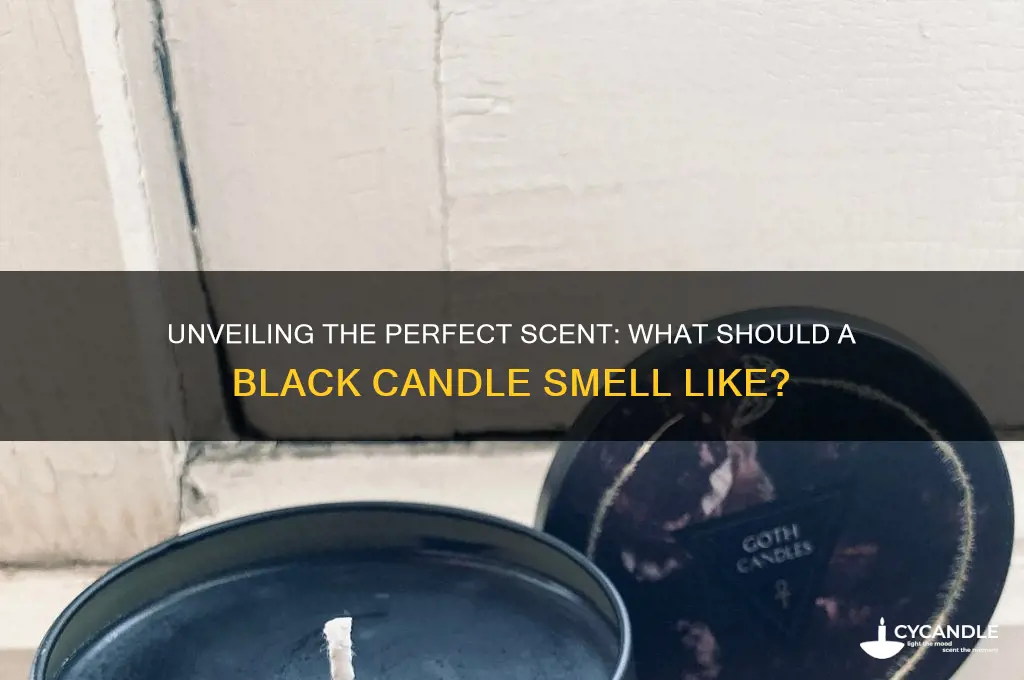 what should a black candle smell like