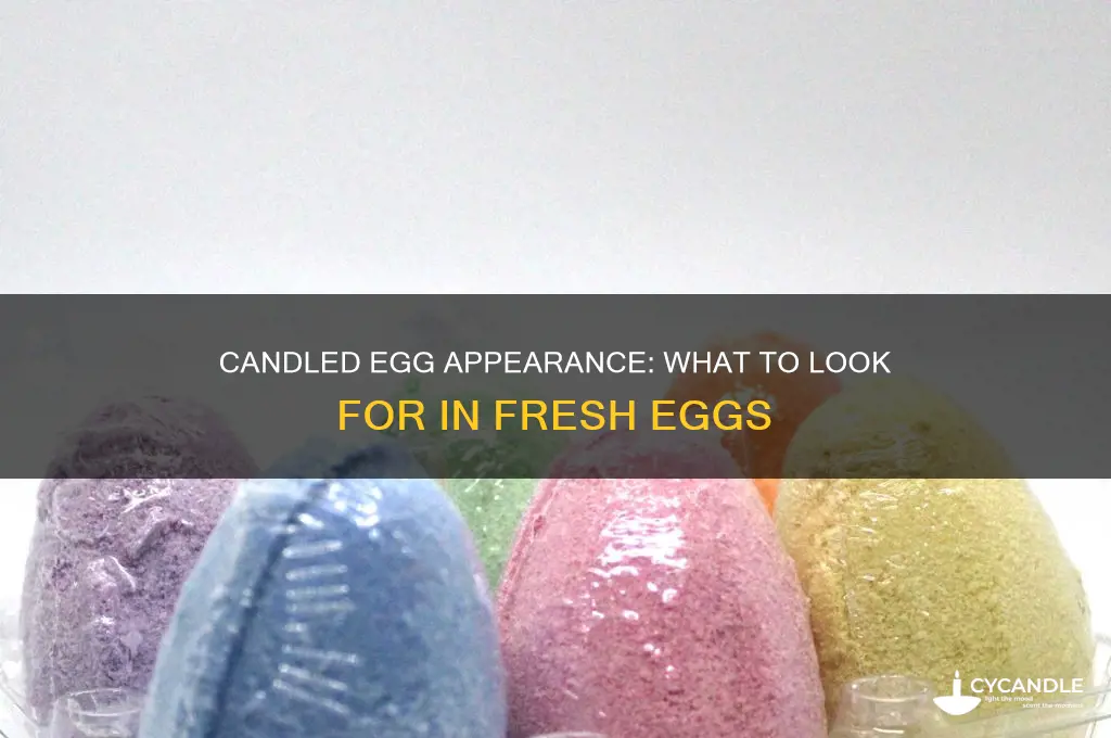 what should a candled egg look like