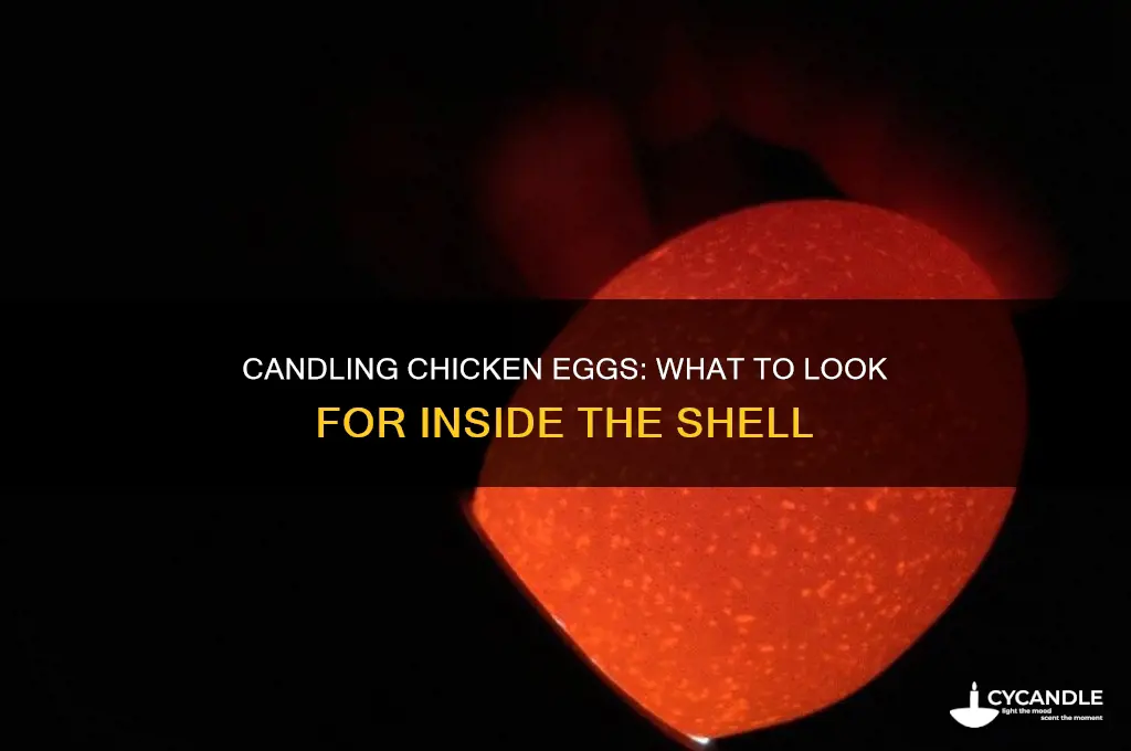 what should a chicken egg look like when candled