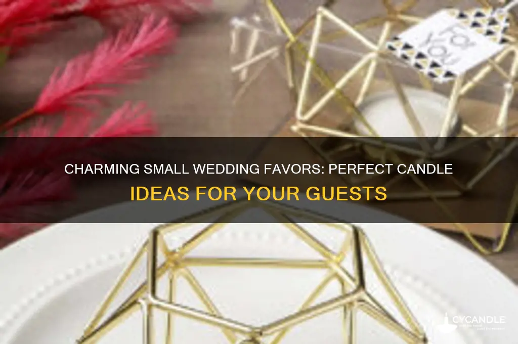 what should a small wedding favor for candles be