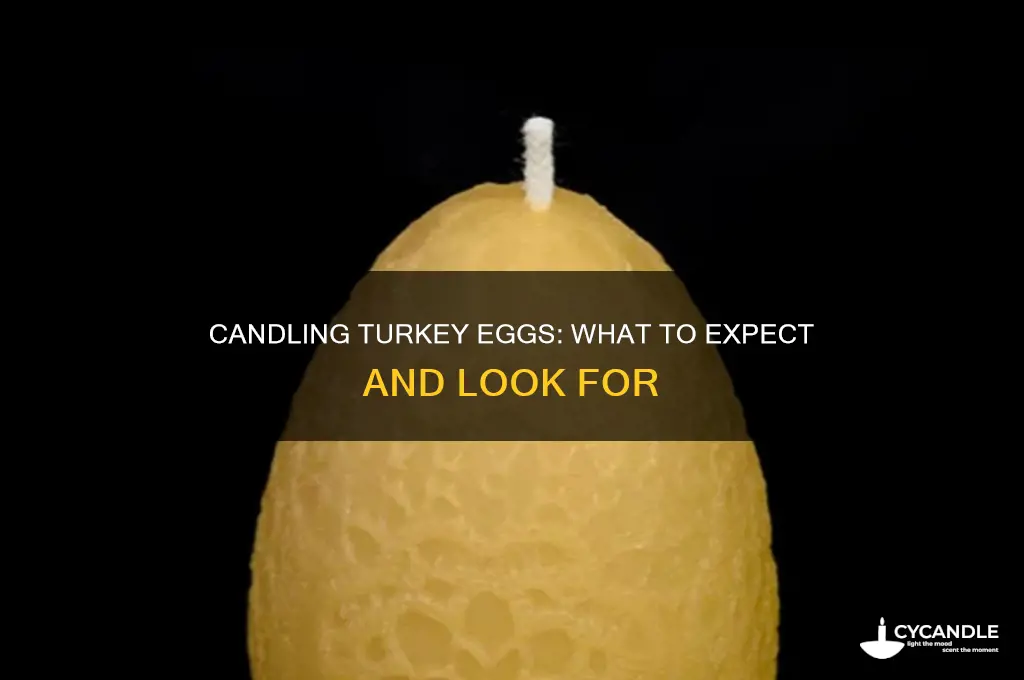 what should a turkey egg look like when candled