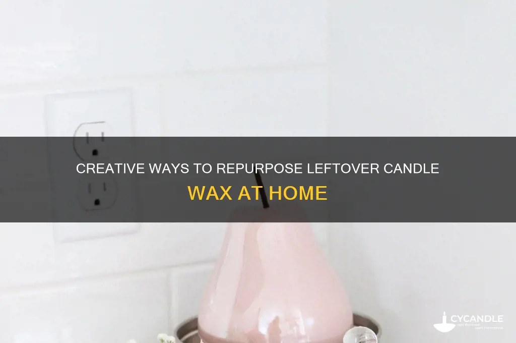 what should i do with leftover candle wax