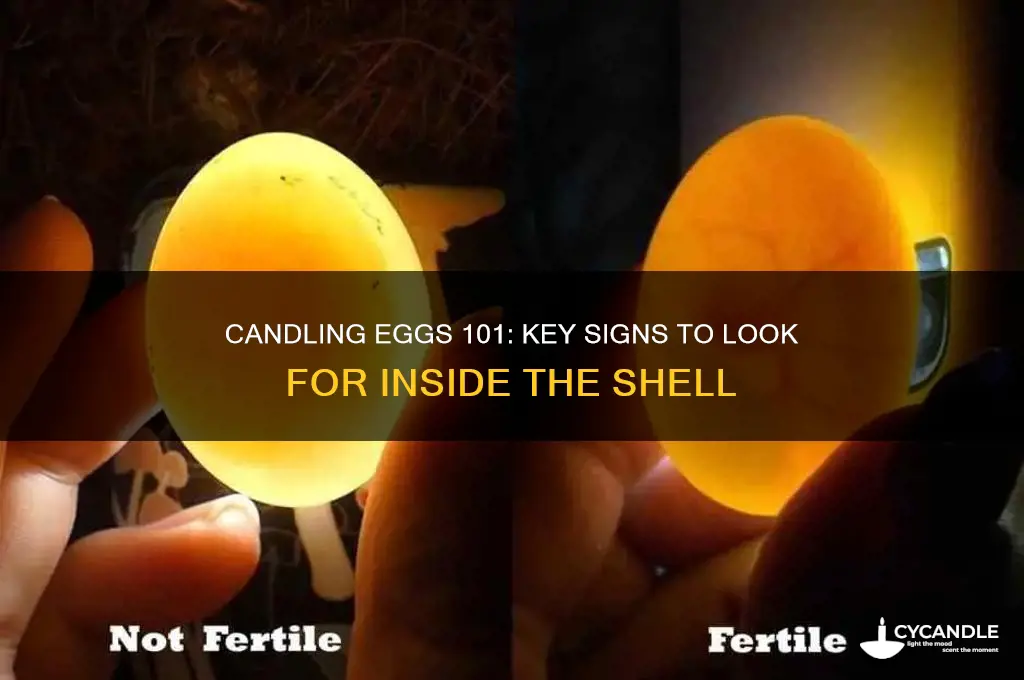what should i see when candling eggs