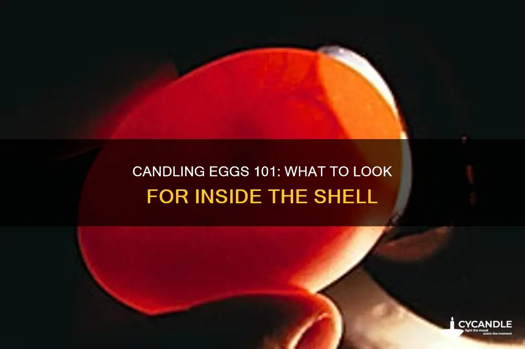 what should i see when i candle an egg