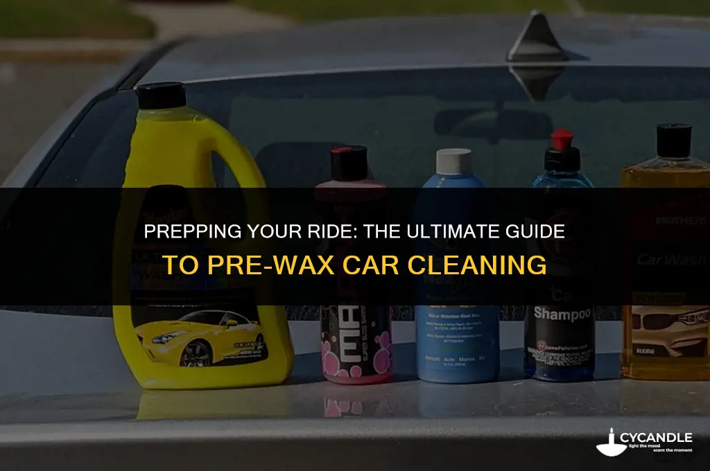 what should i wash my car with b4 applying wax