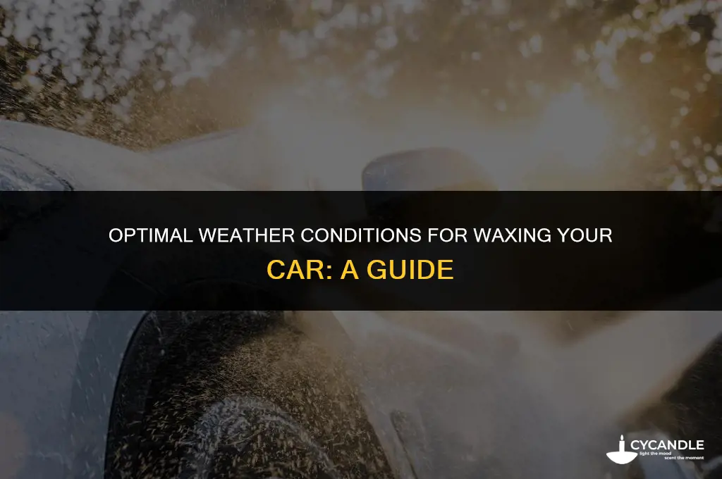 what should the weather be to wax a car