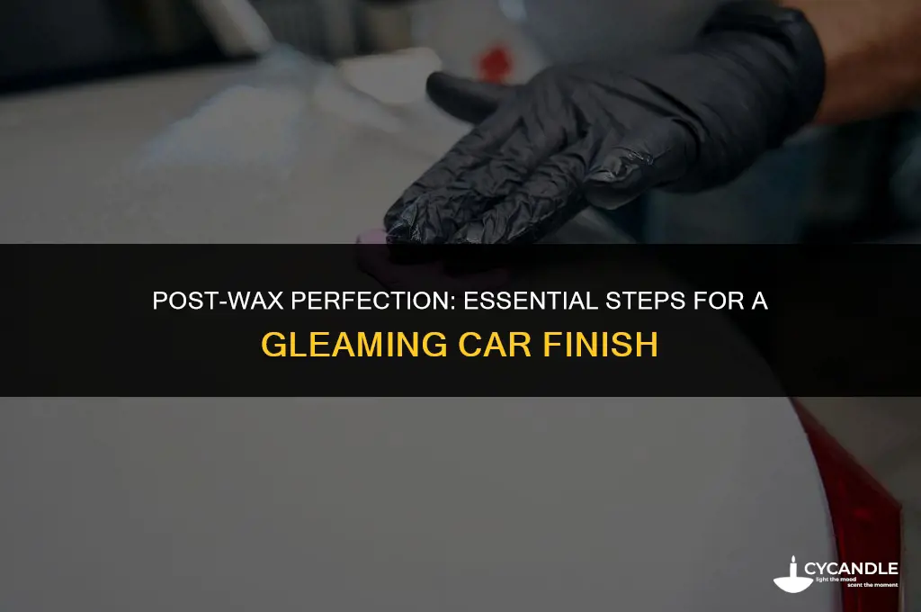 what should you apply to car after cleaner wax