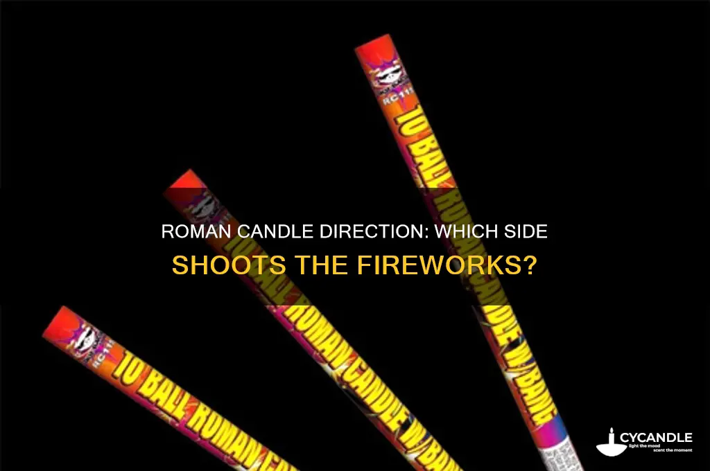 what side does a roman candle shoot