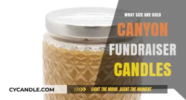Gold Canyon Fundraiser Candles: Sizes and Selection Guide