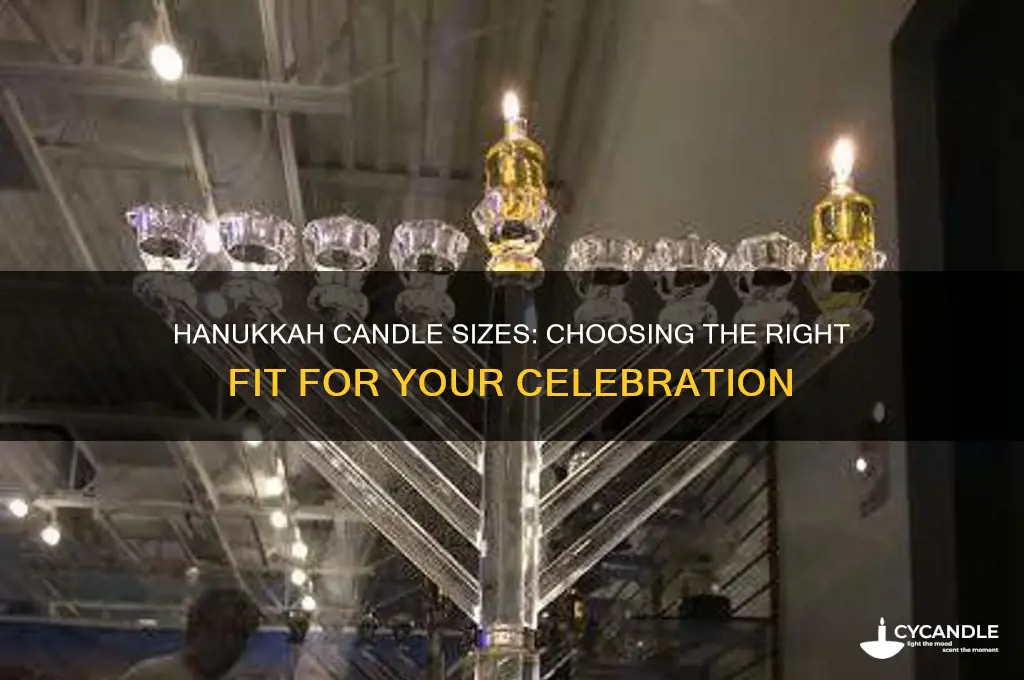 what size are hanukkah candles