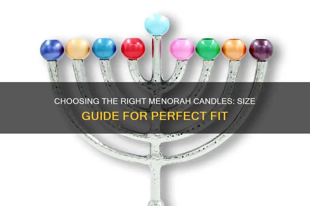 what size are menorah candles