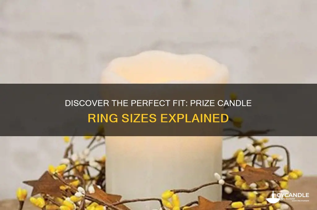 what size are prize candle rings