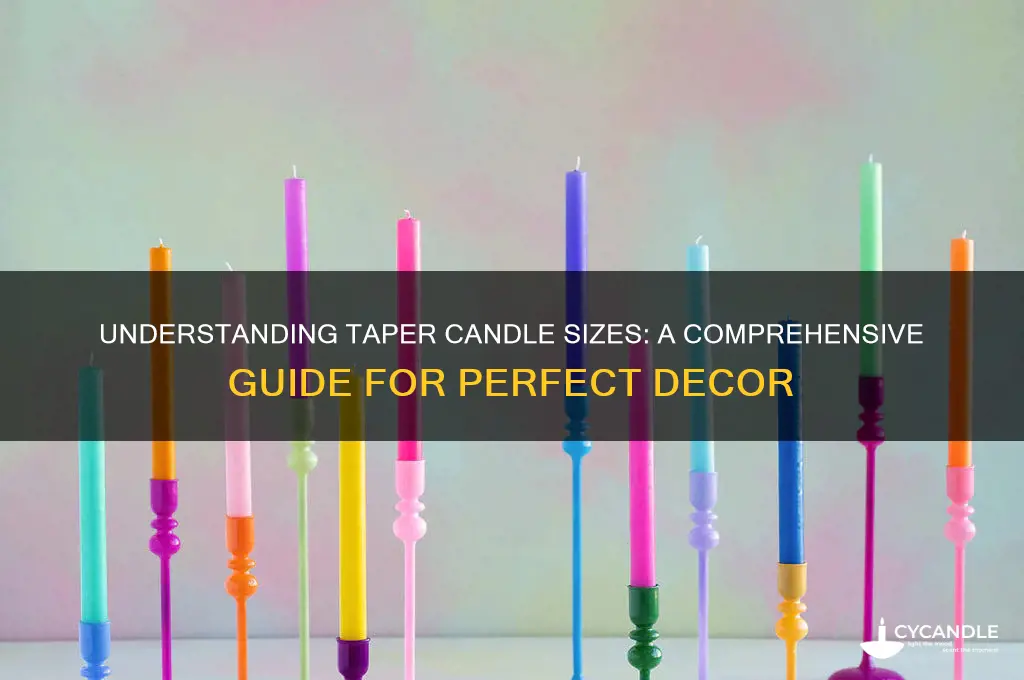 what size are taper candles