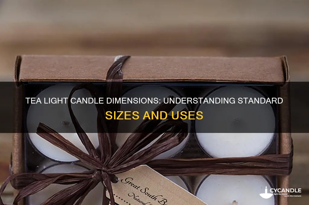 what size are tea light candles