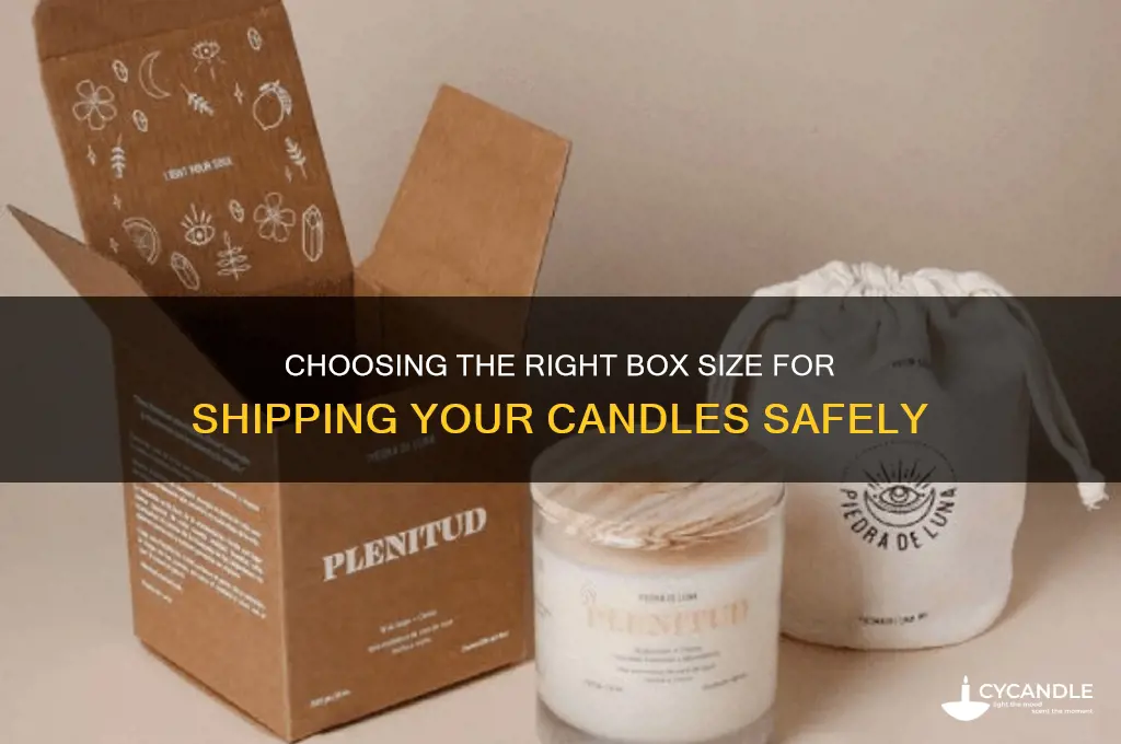 what size box do you need to ship a candle