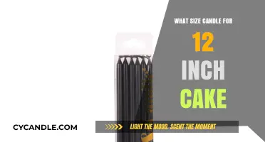 Perfect Candle Size Guide for Decorating a 12-Inch Cake