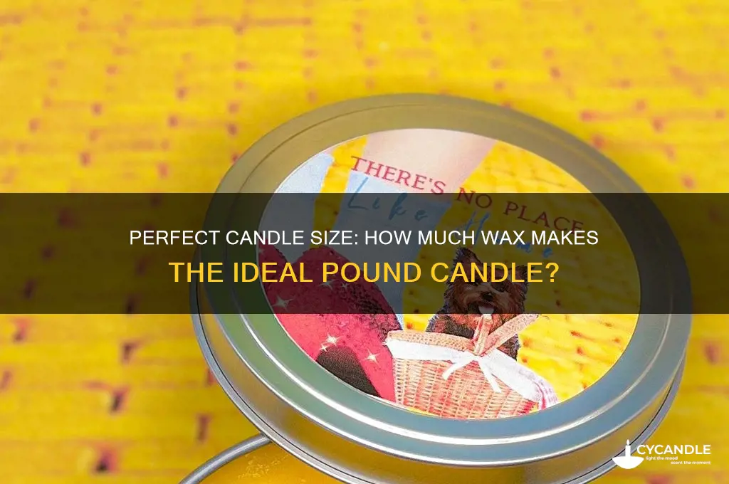 what size candle from a pound of wax