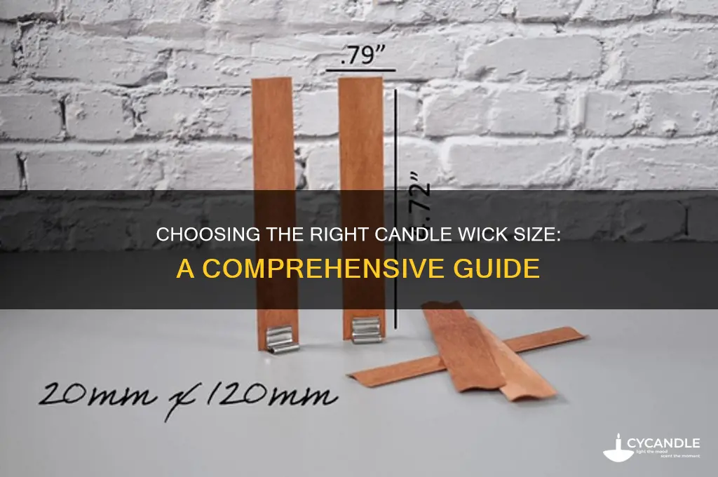 what size candle wick do i need