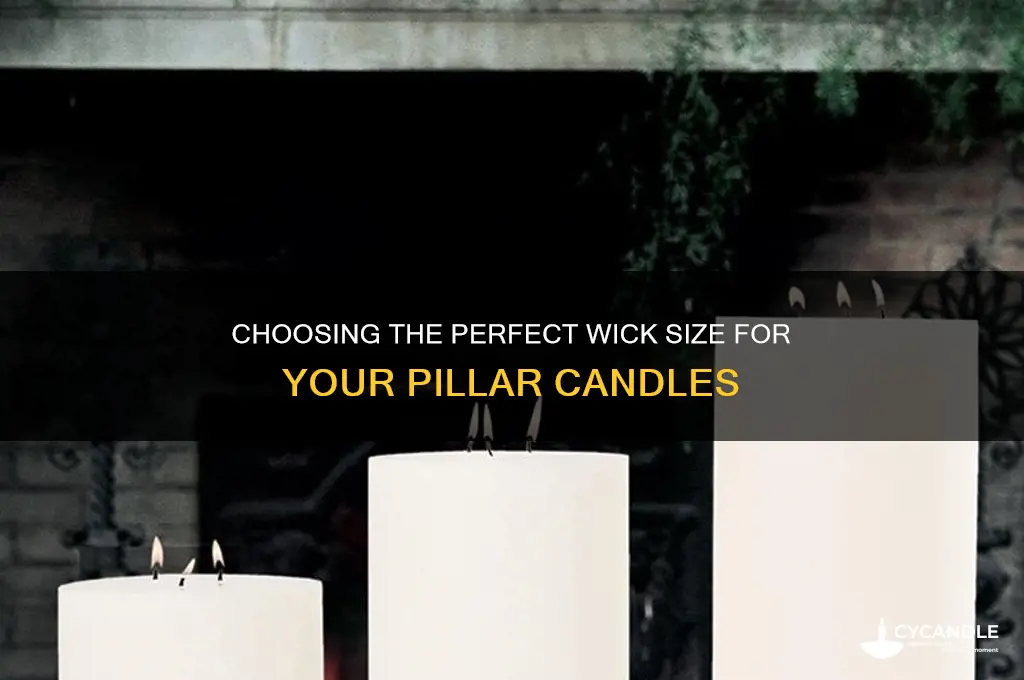 what size candle wick for pillar candles