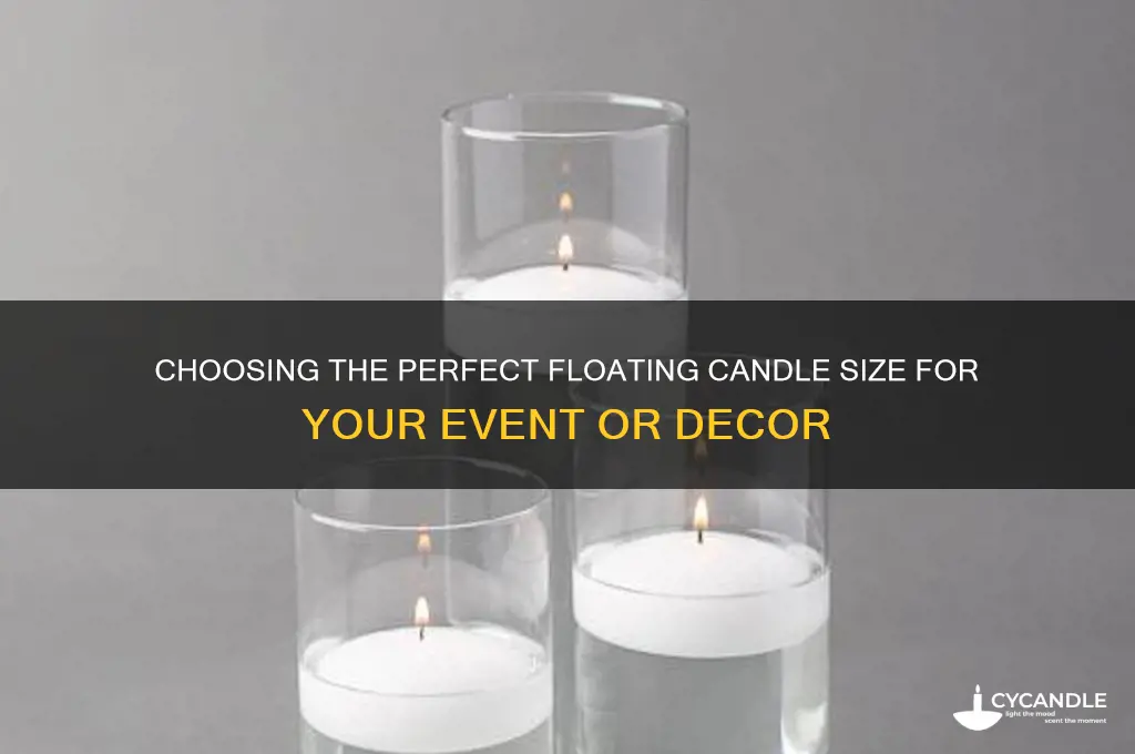 what size floating candle do i need