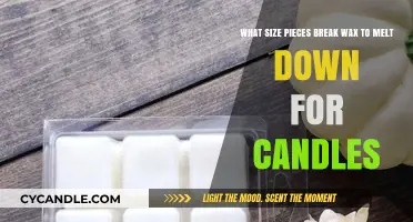 Optimal Wax Piece Sizes for Melting and Candle Making